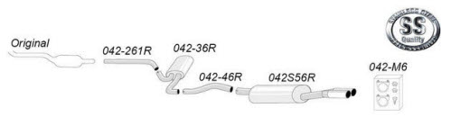 A6 (1997-2004) Simons Uitlaatsysteem