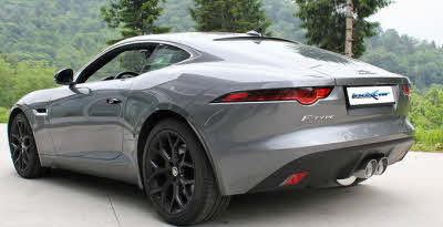 Jaguar F-type met Sportuitlaat 2x 114mm