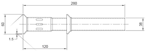 Geluidsdemper / DB-killer 63,5mm (2,5") te plaatsen in sok of demper