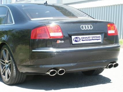 Audi S8 V10 type 4E (2002-2010) Sportuitlaat van FOX