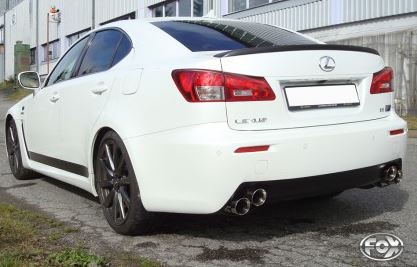 LEXUS IS F met FOX RVS Sportuitlaat