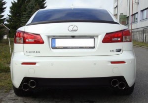 lexus is f sportuitlaat van fox