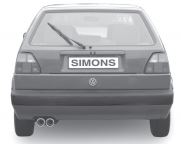 simons sportuitlaten vw golf 2