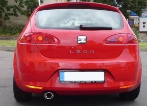 sportuitlaat seat leon 1p ovaal