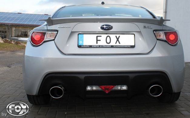 Toyota GT86 met sportuitlaat van FOX