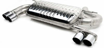 Duplex Einddemper 4x 76mm rond BMW 320i ook xDrive (F30/F31)